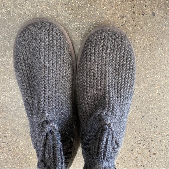 UGG classic argyle sweater knit boot gray 6 - Picture 3 of 6